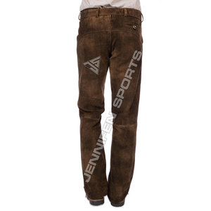 Pantalones Lederhosen de Cuero de Ante Bávaro para Hombre, Casuales, con Botones, para Invierno, Tallas Grandes, Transpirables, Resistentes al Viento, Antiarrugas, Color Marrón - Product Image 4