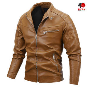 Chaqueta de Cuero Personalizada Ryan Pro Gear para Hombre, Tejido Cómodo y Transpirable con Logotipo Personalizado, Corte Regular - Product Image 3