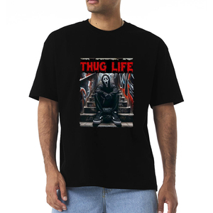 New Custom Men's T-<b>Shirt</b> 100% Cotton Waterproof Digital Printing Available in DTG Solid Pattern Breathable Casual for Men - Product Image 3