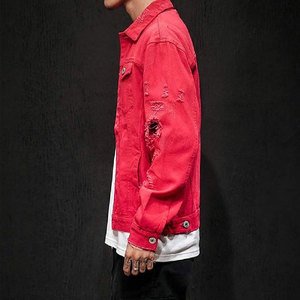 Blousons en jean personnalisés à capuche multi-fourrures pour hommes – Nouvelle collection hiver décontractée coupe oversize 100 % coton - Product Image 3