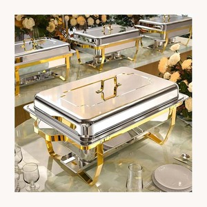 Chauffe-plat de luxe en métal pour buffet, élégant, nouvelle arrivée, personnalisable pour la restauration hôtelière, en gros - Product Image 5