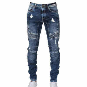 กางเกงยีนส์เดนิมยืดแบบสั่งตัดสำหรับผู้ชาย ระบายอากาศได้ดีและยืดหยุ่นเพื่อความสบายและการเคลื่อนไหว ปี 2025 - Product Image 5