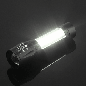 2 Pezzi Mini Torcia LED Ricaricabile USB Nera/Bianca per Campeggio ed Escursionismo (Plastica UV) - Product Image 6