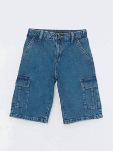 Short en jean cargo pour garçons, de haute qualité, personnalisable, en coton, décontracté, pour l'été - Product Image 4