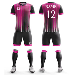Tenues d'équipe pour hommes à prix bas et haute élasticité, maillot de football avec short, 100% polyester respirant, uniforme de football personnalisé avec logo - Product Image 4