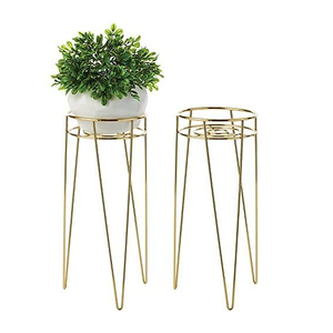 Wrought Iron Flower Rack with Simply Flower Pot Stand Rectangle Storage <b>Baskets</b> for Garden Application - Product Image 1