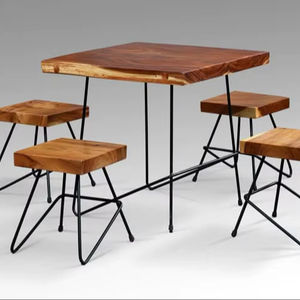 Table d'appoint d'angle personnalisée en laiton, style Art Déco industriel, pour salon ou chambre à coucher, petite et simple - Product Image 1