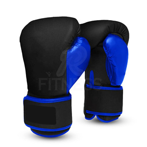 Leather Boxing Gloves with Non-Slip Adjustable Wrist <b>Strap</b> Hook-and-Loop Closure for Adult Training Sparring MMA/Kickboxing - Product Image 2