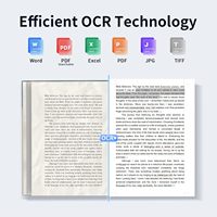 CZUR 书籍扫描仪 ET18 Pro USB 供电 多操作系统 LED 显示屏 智能应用，可定制徽标 (OEM/ODM) 云存储和存储卡存储