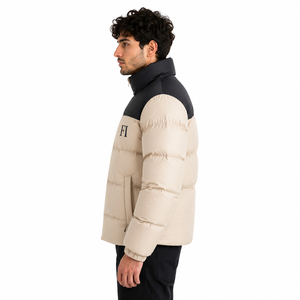 Men’s Puffer <b>Jacket</b> Warm Quilted Winter Coat Lightweight Insulated Outerwear Stand Collar Zip Up Winter Padded Men's <b>Jackets</b> OEM - Product Image 2