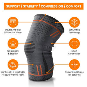 Ideal para entrenamiento de fuerza, correr o yoga. Esta rodillera ayuda a mejorar el rendimiento y la estabilidad de las articulaciones. - Product Image 6