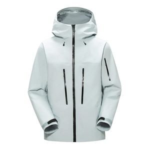 Vêtements de ski et de neige, vestes imperméables coupe-vent à capuche avec fermeture éclair, grandes tailles pour hommes et femmes, couleurs et tailles personnalisables, vente en gros - Product Image 3