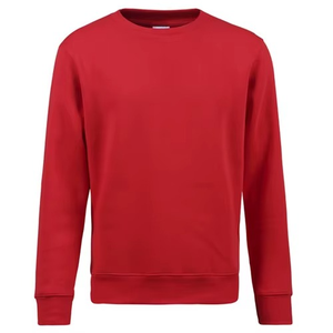 Sudadera de Cuello Redondo para Hombre, Corte Regular, Color Gris Sólido, Tejido de Algodón, Estilo Casual para Otoño - Product Image 3