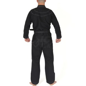 Tenue d'entraînement en coton noir pour hommes, durable, pour arts martiaux, disponible à la vente maintenant à un prix très raisonnable - Product Image 6