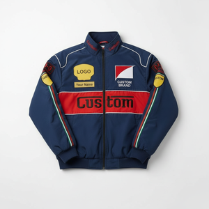 Chaqueta de Carreras Personalizada para Hombre, Chaqueta Bomber Deportiva con Logotipo OEM, Fabricante - Product Image 3