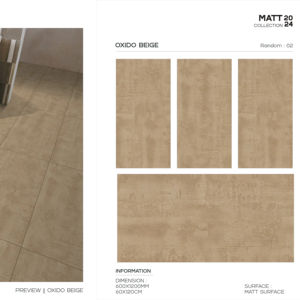 Carrelage en porcelaine mat platine 600x1200, grand format, surface premium, pour murs et sols, design moderne intérieur et extérieur, collection - Product Image 1