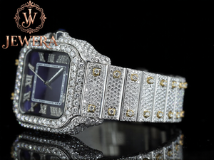 Direct Factory Supply Mossinate Luxury Stainless Steel Silver <b>Watch</b> Water Resistant Designer Timepiece with Genuine Diamonds - Product Image 4