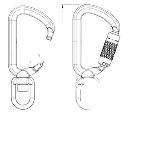 Venta directa, herramienta barata, cordón giratorio, mosquetón, puerta de bloqueo triple para correa de perro - Product Image 5