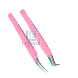 Pince à épiler pour extensions de cils, nouveau style, prix abordable, couleur personnalisable - Product Image 2