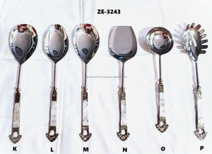 Designer Stainless Steel Spoon Sets Vintage Grade Stainless Mirrored Steel Spoons Utility <b>Knife</b> Flatware From India - Product Image 5
