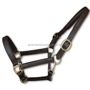 Dos de cheval en cuir rembourrage doux et confortable et coutures durables licou de cheval en cuir anglais en épi complet sur la taille - Product Image 3