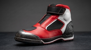 Motorbike Short <b>Boots</b> <b>Men</b> Casual Motorcycle Riding Shoes <b>Waterproof</b> Leather Reinforced Protective Anti Slip Footwear - Product Image 1
