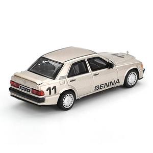 Mini GT MGT01076-L 1076 1/64 Mercedes-Benz 190 E 2.3-16 Ayrton Senna 1984 Nürburgring Race of Champions con Figura de Coche de Carreras Fundido a Presión - Product Image 2