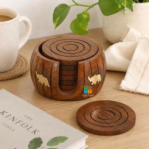 Wood Trivet Mats & Pads Kitchen Modern Hot Plate <b>Protector</b> Wood Coasters for <b>Table</b> Decoration Best Sale - Product Image 5
