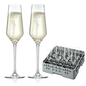 Copas de Champán sin Tallo de 9 oz al por Mayor, Vasos de Vino de Cristal Personalizados con Logotipo para Aniversario o Cumpleaños con Marco para la Copa - Product Image 1