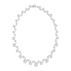 Collar de tenis con diamantes cultivados en laboratorio de corte redondo y en forma de cometa, joyería fina de alta gama - Product Image 4