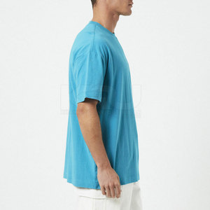 Camiseta Larga Oversize para Hombre de Alta Calidad, Diseño Casual y Elegante en la Parte Delantera, 100% Algodón Tejido, Transpirable, Ecológico, de Secado Rápido - Product Image 4