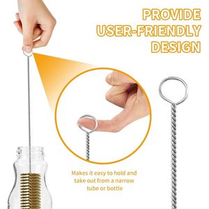 Set di 7 Spazzole in Filo di Ottone da 11 Pollici per Pulizia Bottiglie, Tubi e Fori - Product Image 6