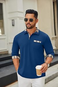 เสื้อโปโลขายดี ผ้าคุณภาพเยี่ยม มีกระเป๋าหน้า แขนยาว - Product Image 3