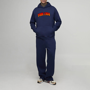 Survêtements de jogging grande taille pour hommes, haute qualité, personnalisables avec logo, couleur unie, style urbain, 100% coton respirant, vente en gros - Product Image 4