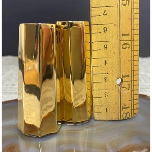 Juego de Saleros y Pimenteros Hexagonales Dorados, Herramientas Duraderas para Hierbas y Especias, Solo Lavar a Mano - Product Image 6