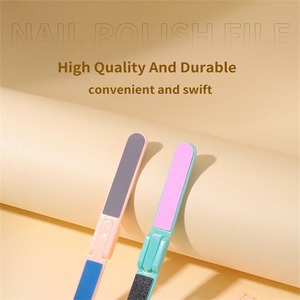 Lime à ongles jetable double face pliable, grain 100, motif droit, lime émeri pour soin des ongles, outil de manucure - Product Image 4