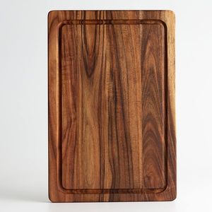 Planche à découper rectangulaire antidérapante, qualité alimentaire, épaisse, en bois, personnalisée, pour la cuisine à domicile, écologique - Product Image 5