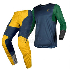 Traje de Motocross Personalizado al por Mayor, Ropa Deportiva, Jersey y Pantalones de Carreras Unisex, Conjunto de Equipamiento para Motociclismo en Carretera, Transpirable y de Secado Rápido - Product Image 2