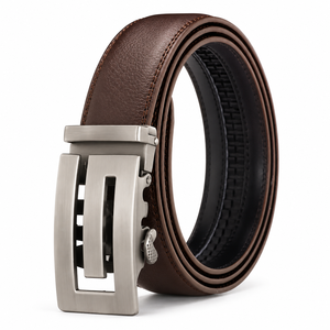 Ceinture de marque de luxe pour hommes d'affaires à la mode en cuir à boucle automatique pour hommes jeunes 2024 - Product Image 1