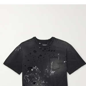 Ripped Baggy <b>shirt</b> Vintage Washed O Neck <b>Shirt</b> Loose Fit Oversized <b>Y2K</b> Streetwear Hip Hop Urban Stonewashed t <b>shirt</b> Boxy <b>shirt</b> - Product Image 6