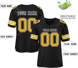 Maillot de football personnalisé, nom et numéro de l'équipe brodés/imprimés pour hommes, femmes et jeunes - Product Image 2