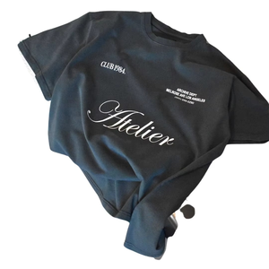 เสื้อยืดพิมพ์ลายลำลองผู้ชายพรีเมียม ทรงปกติ แขนสั้น ผ้าฝ้าย ความยาวคลาสสิก รับทำแบรนด์ สี ขนาด ตามสั่ง - Product Image 5