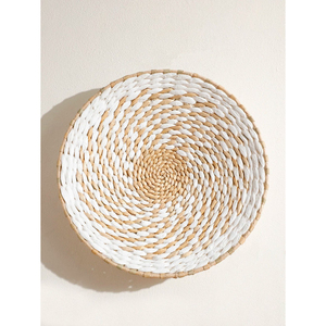 Handcrafted Set Of Wall Basket Decor Natural Woven Wall Art Farmhouse Round <b>Hanging</b> Baskets For Home Decoration Use - Product Image 6
