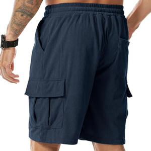 Shorts de sport pour homme, tissés, à séchage rapide, respirants, légers, pour l'entraînement en salle de sport, la course à pied, l'été, grandes tailles. - Product Image 4
