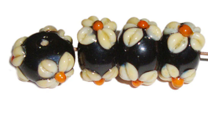 Wholesale Handmade Lampwork Glass Loose <b>Beads</b> | 14x18mm 3D Flower <b>Beads</b> | Bulk <b>Art</b> Glass Jewelry Making Box - Product Image 3