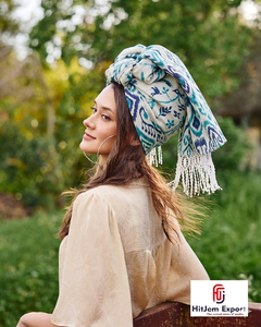 Custom Printed <b>Square</b> <b>Scarf</b> With Tassel Soft Lightweight Fabric Women Fashion Headscarf Low MOQ OEM Manufacturer Supply - Product Image 6