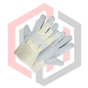 Guantes de Trabajo de Piel de Becerro Beige Blanco, Resistentes a Desgarros, Transpirables, Antiestáticos, con Palma de Cuero, para Bomberos, Anti-Impactos, Anti-Cortes - Product Image 2