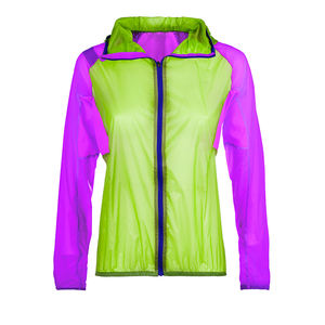 Chaqueta Cortavientos Personalizada Delgada con Capucha de Nailon en Bloques de Color para Hombre, Estilo Urbano, con Cremallera, Impermeable y Resistente al Viento, OEM - Product Image 3