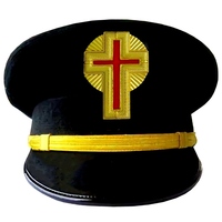 Casquette de fatigue des Chevaliers Templiers IN HOC SIGNO VINCES, Régalia Maçonnique, Chapeau de Commanderie Cérémonielle, Chapeau de Franc-Maçon, Qualité Supérieure