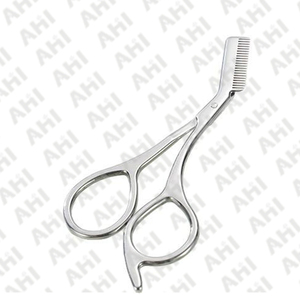 Tijeras de Precisión para Cejas y Pestañas de Acero Inoxidable Extra Afiladas, Personalizadas, con Agarre Antideslizante - Product Image 3